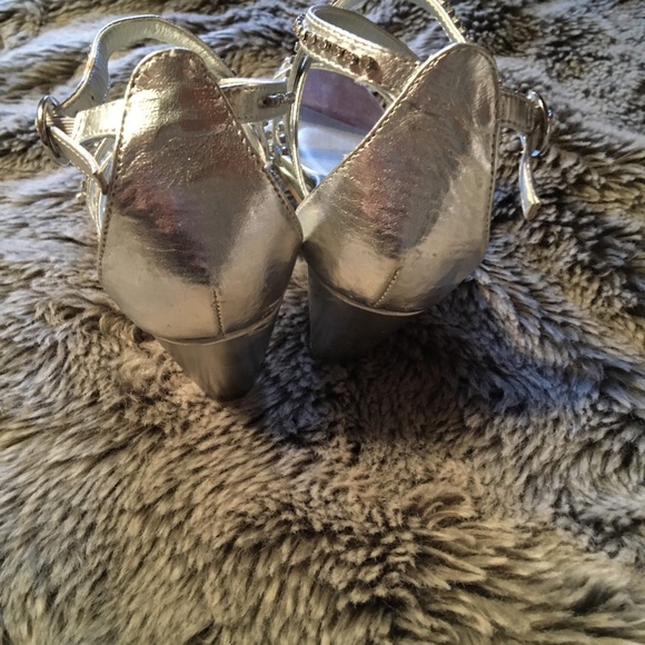 Silver Rhinestone Wedges - Picture 2 of 8
